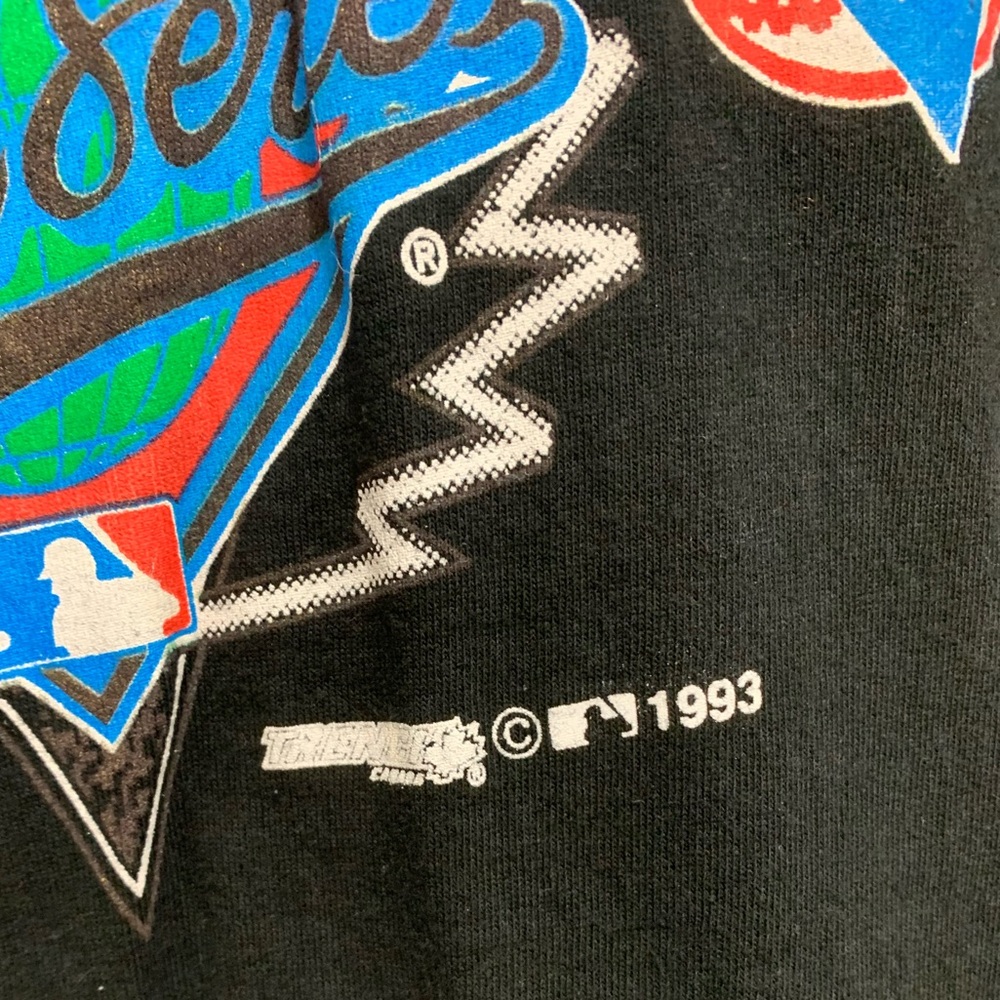 Vintage Toronto Blue Jays 1993 Repeat World Series Champions T-Shirt Size Large - Picture 3 of 6